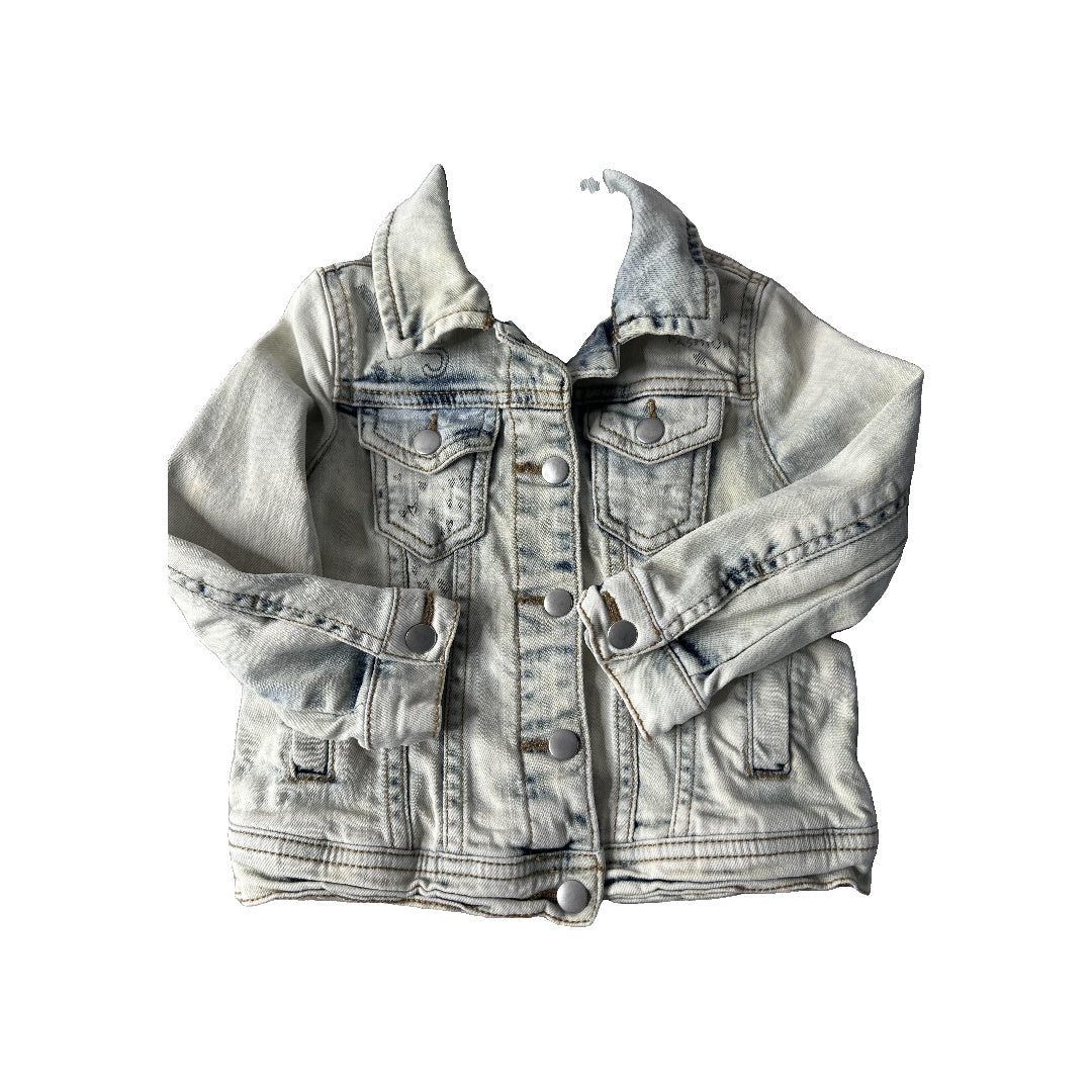 Bennetton Girls Denim Jacket Size: 3T Denim
