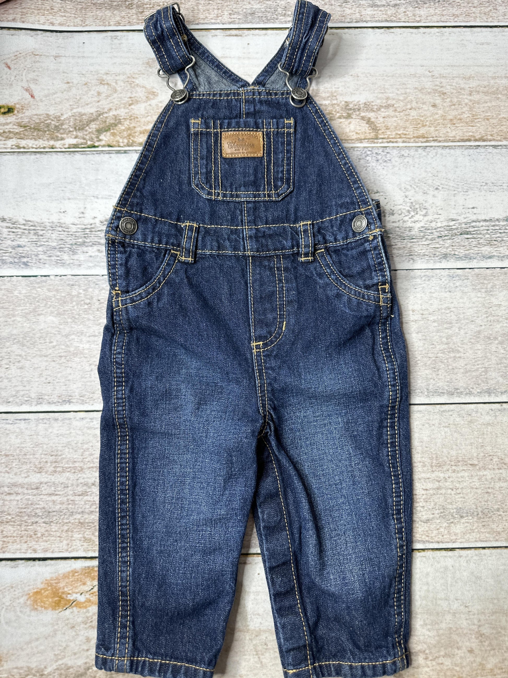 Carters Unisex Denim Overalls Size: 6-9 months Denim
