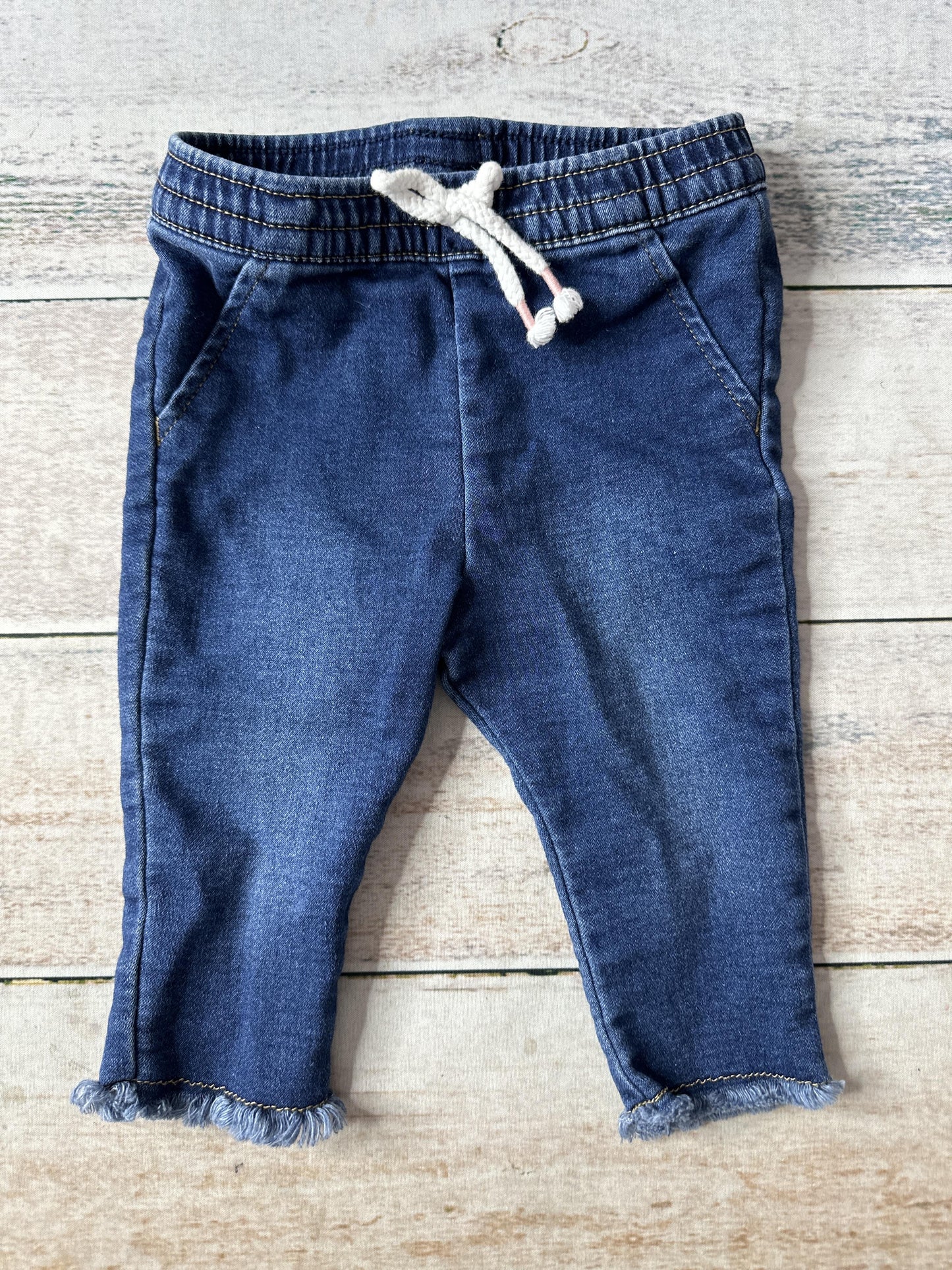 Cat & Jack Girls Denim Pants Size: 3-6 months Denim