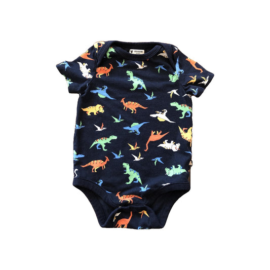 Gap Boys Dinosaur | Navy Blue Onesie Size: 6-12 months Dinosaur | Navy Blue