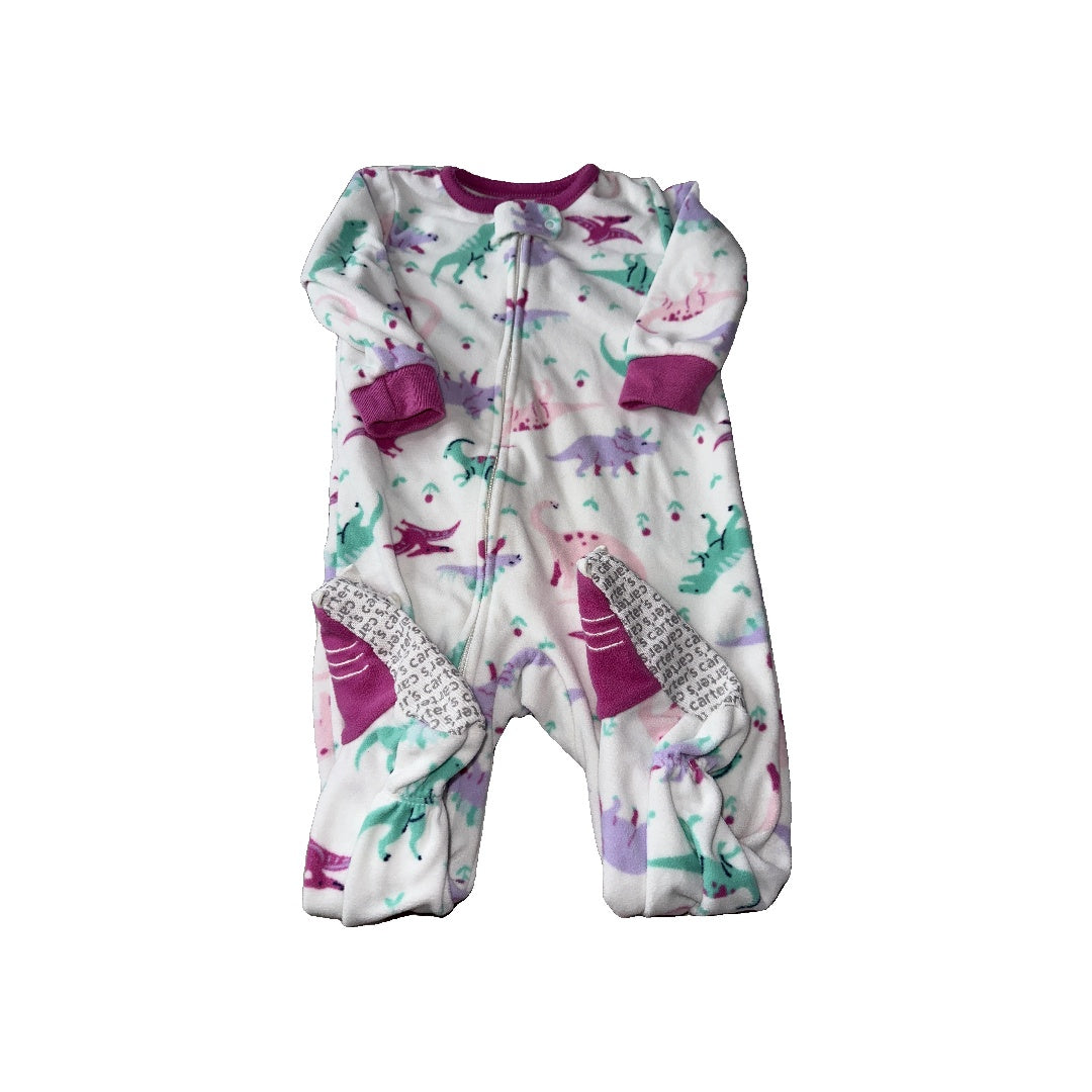 Carters Girls Dinosaur Pajamas Size: 12M Dinosaur