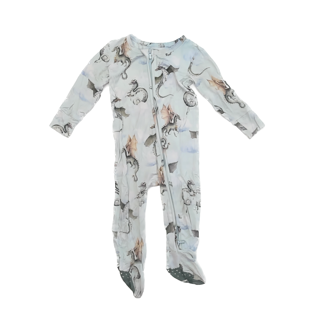 Posh Peanut Boys Dragons 1-piece footed Pajamas Size: 18-24 Months Dragons
