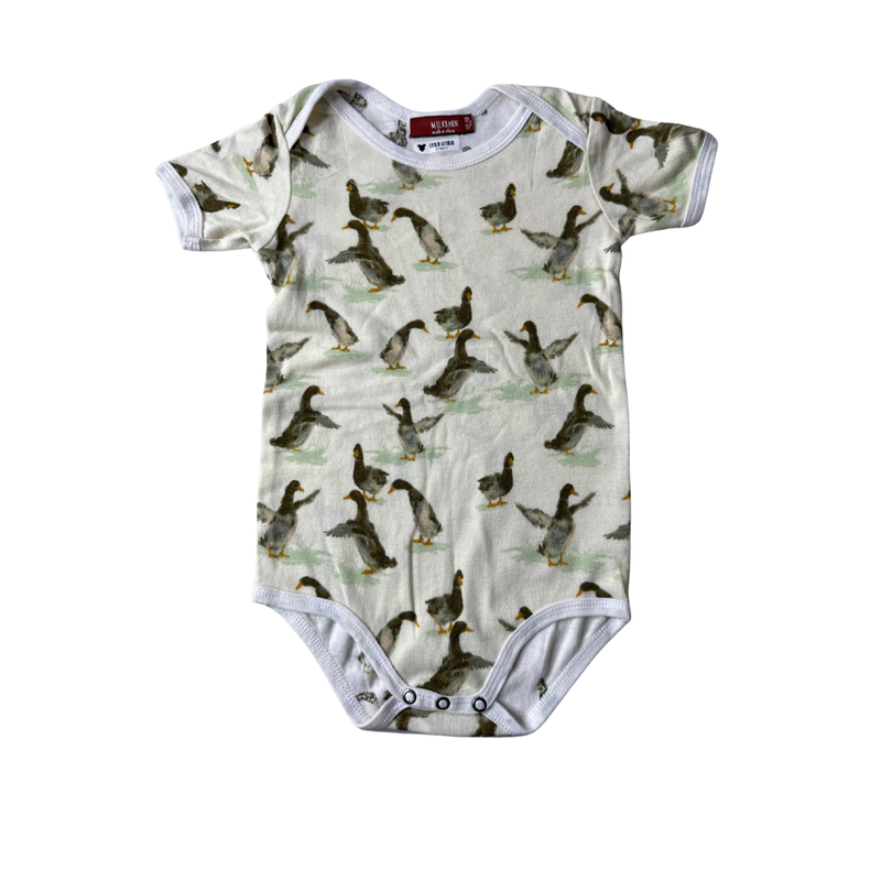 Milkbarn Unisex ducks Onesie Size: 12-18 months ducks