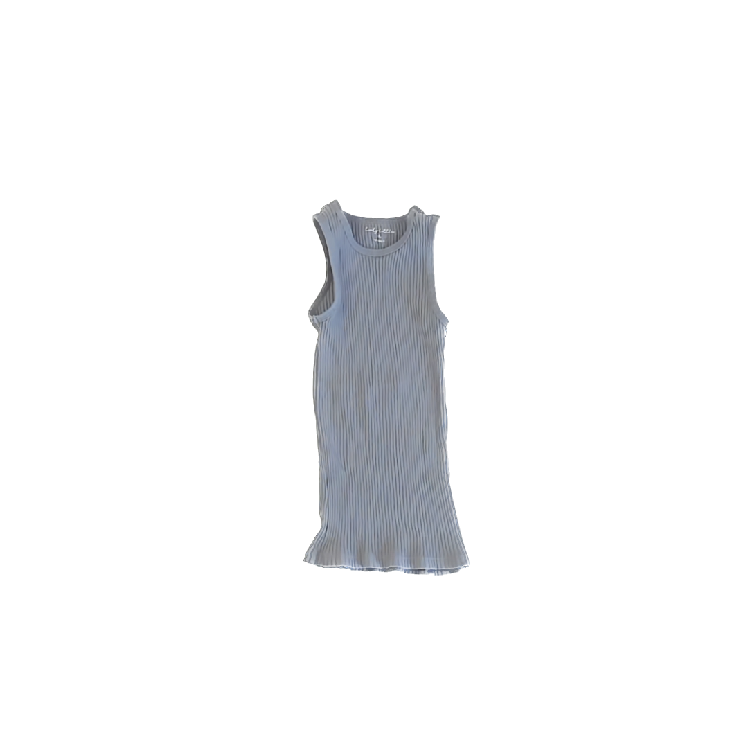 Lovely Little Girls Dusty Blue Tank Top Size: 4T Dusty Blue