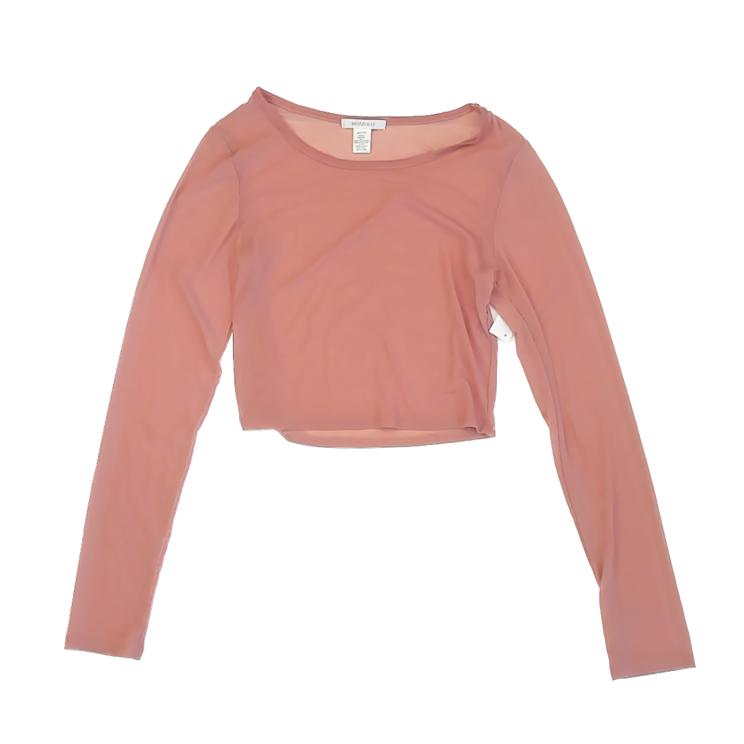 Bozzolo Girls Dusty Pink Long Sleeve Shirt Size: M Dusty Pink