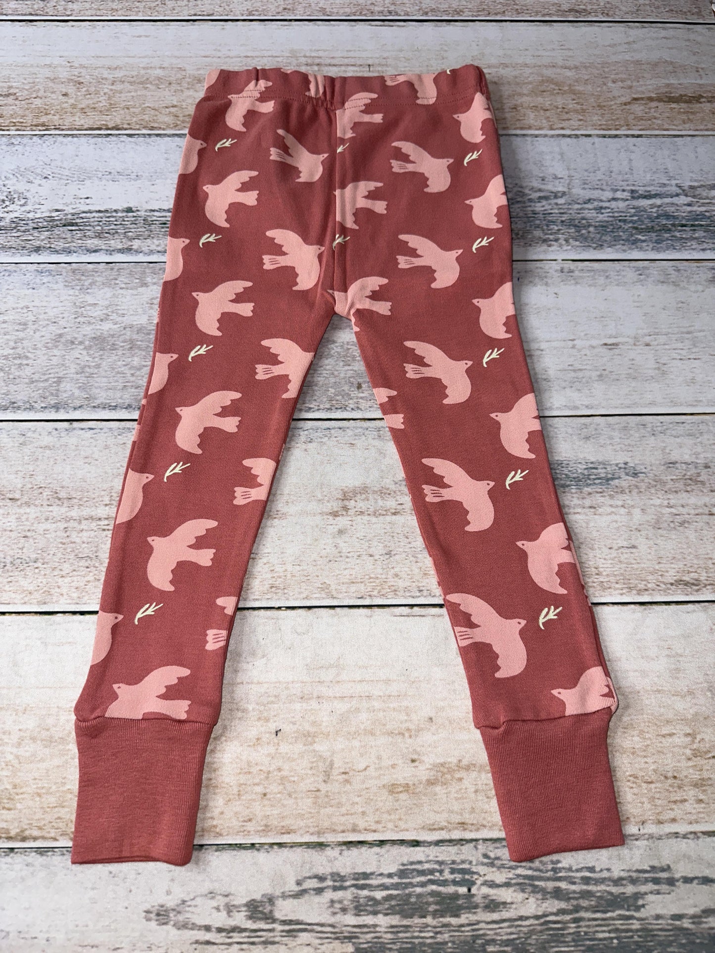 Parade Girls Dusty Rose | Birds Pajamas Size: 2T Dusty Rose | Birds