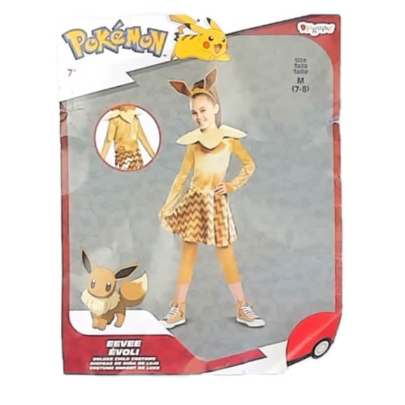 Pokemon Girls Eevee Costume Size: 7-8 Years Eevee