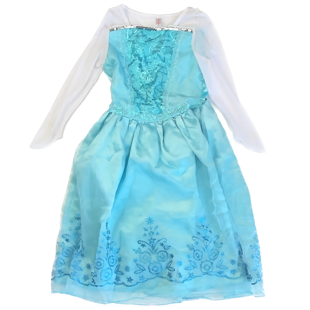 Unknown Girls Elsa Princess Costume Size: EU 130 (7 Years) Elsa Princess