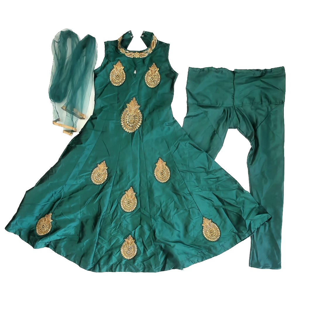 Unknown Girls Emerald Green Special Occasion Dress Size: 10 years* Emerald Green