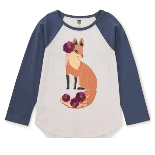 Tea Collection Girls Fancy Fox Long Sleeve T-Shirt Size: 8 Years Fancy Fox