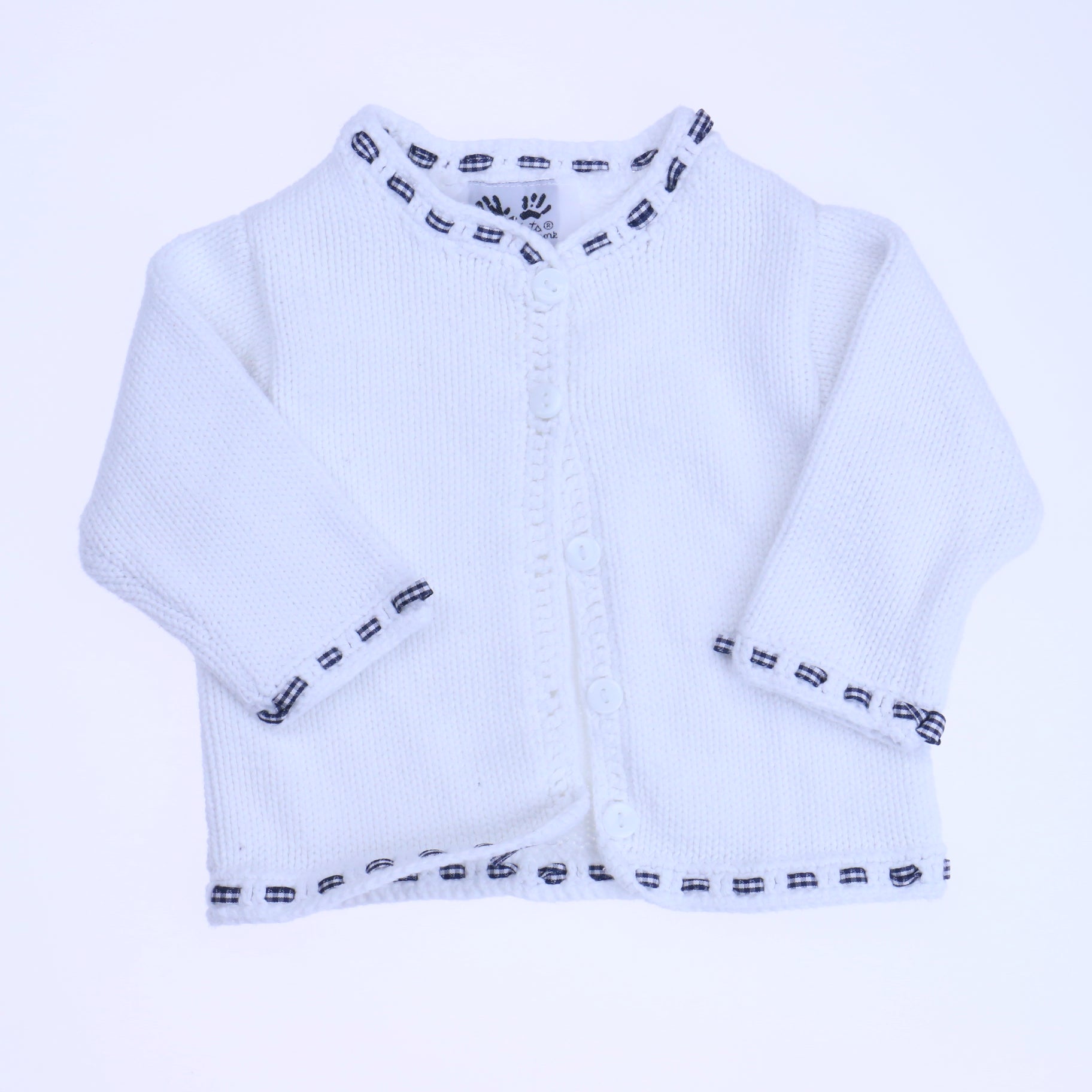 fingerprints Girls White Cardigan Size: 6 Months White