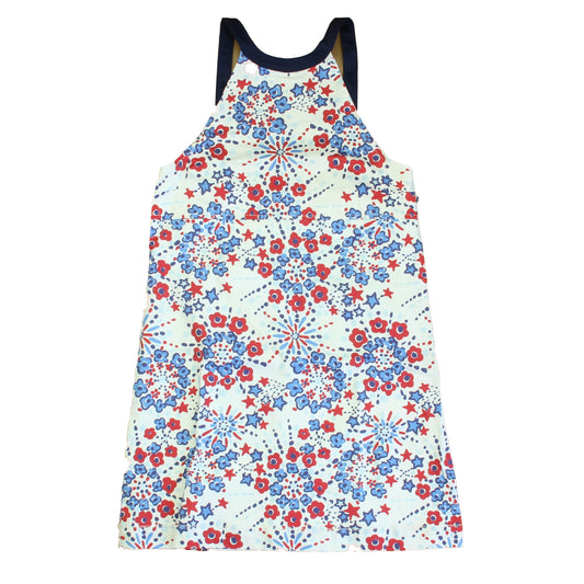 Classic Prep Girls Firecracker Floral Dress Size: 6-14 Years