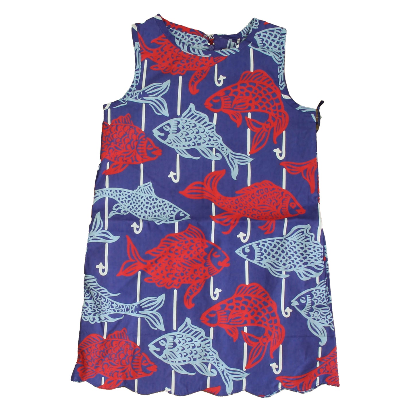 Classic Prep Girls Fishy Fishy Dress Size: 2-5T