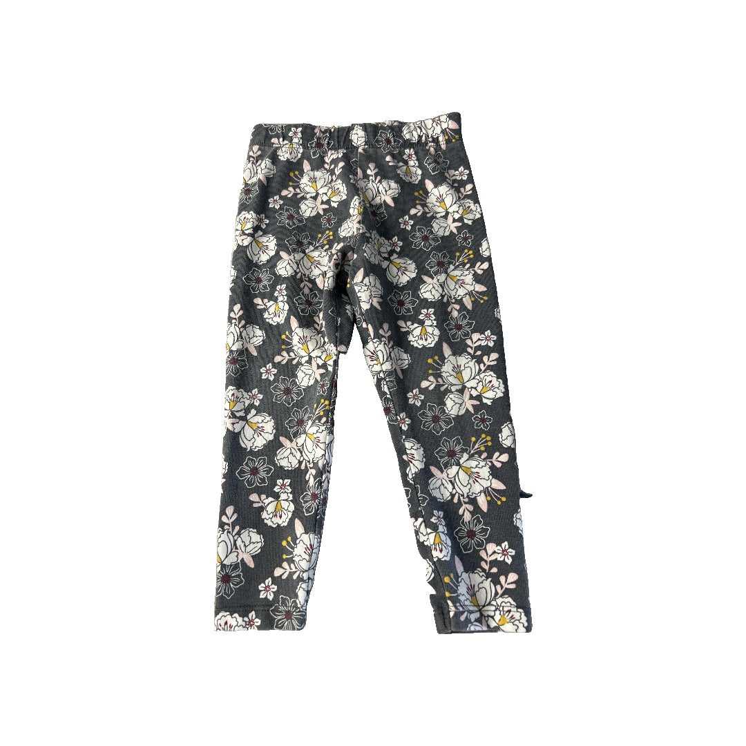 Girls Floral | Grey Pants Size: 12-18 months Floral | Grey