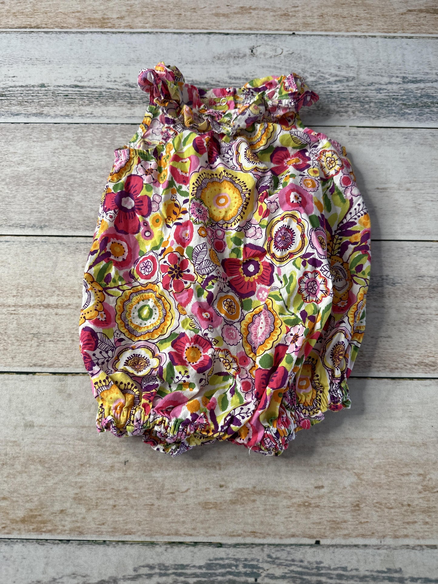 Vera Bradley Girls Floral | pink | green Romper Size: 0-3 months Floral | pink | green