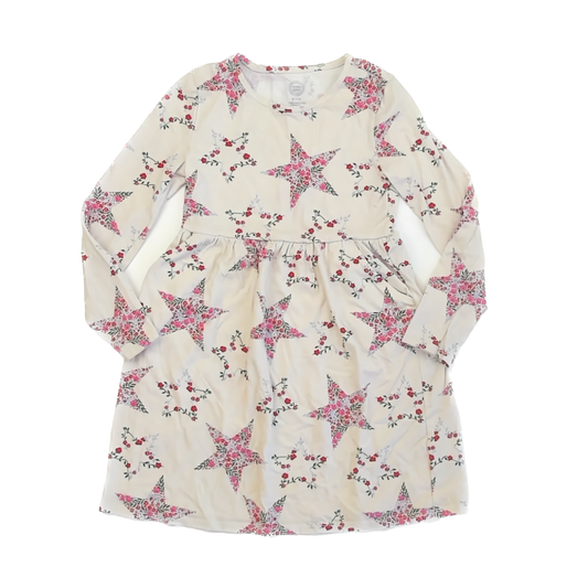 Wonder Nation Girls Floral Stars Dress Size: 7-8 Years Floral Stars