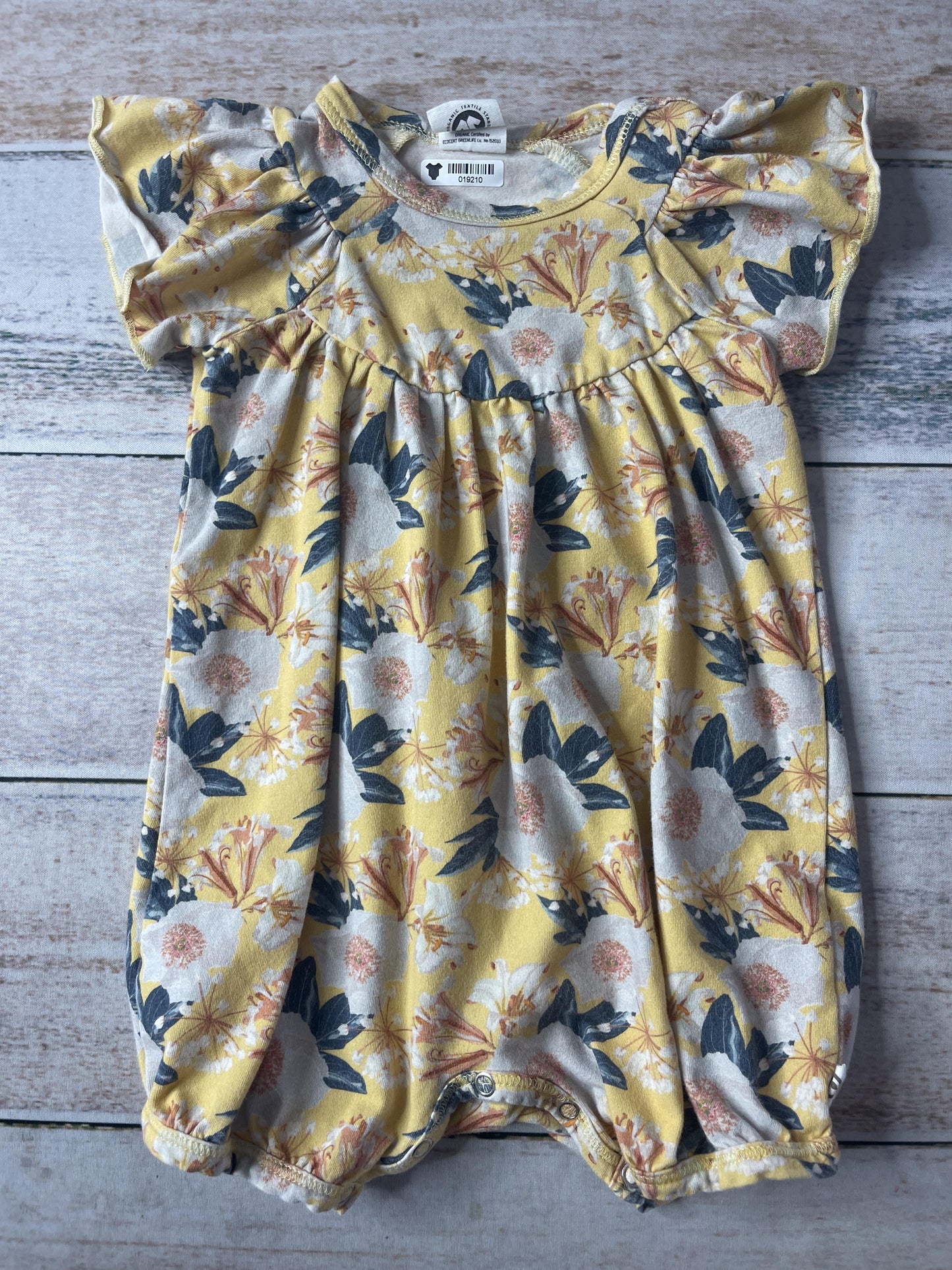 Musli Girls Floral | Yellow Dress Size: 6-9 months Floral | Yellow