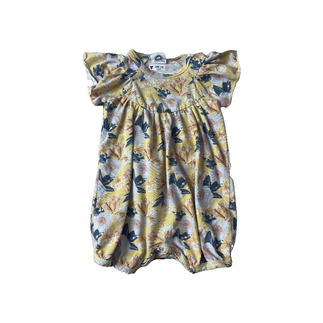 Musli Girls Floral | Yellow Dress Size: 6-9 months Floral | Yellow