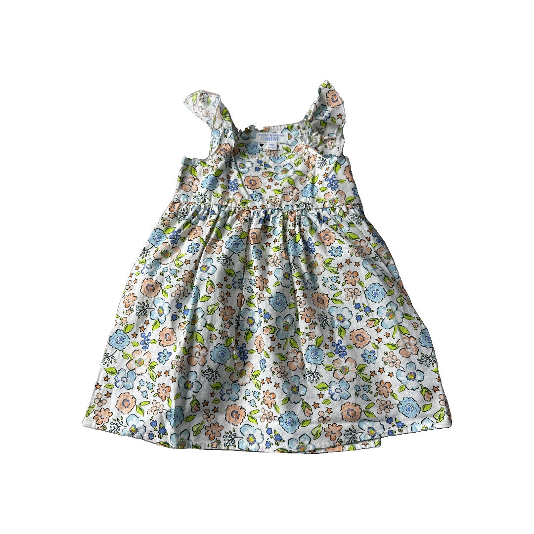 Rockets of Awesome Girls Floral Dress Size: 6-12 months Floral