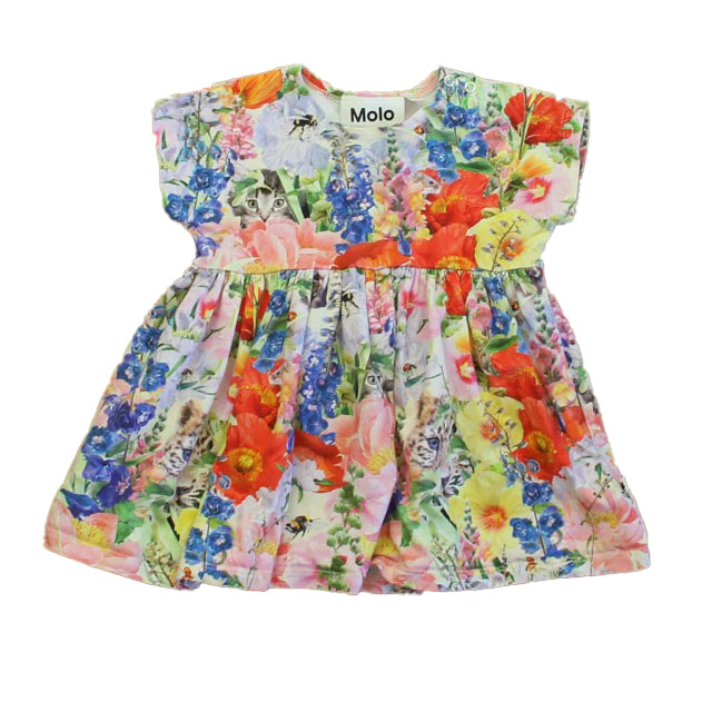 Molo Girls Floral Dress Size: 6-9 Months Floral