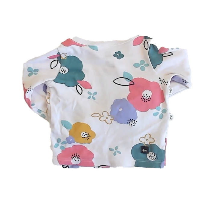 Tea Collection Girls Floral Long Sleeve Shirt Size: 6-9 Months Floral