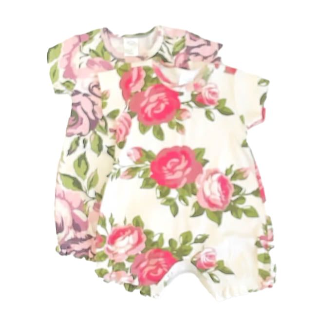 Tesa Babe Girls Floral Romper Size: 0-3 Months Floral