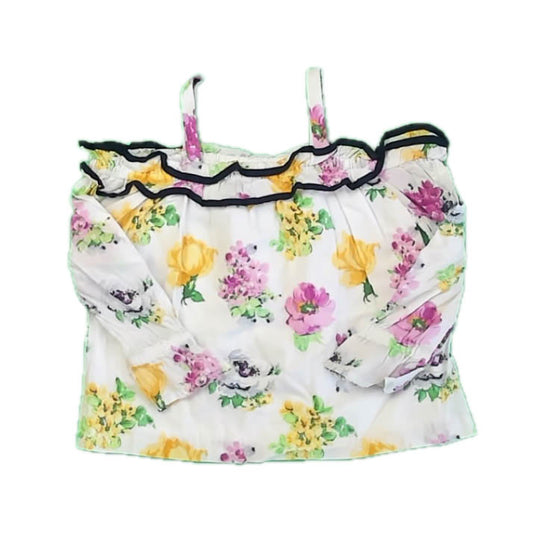 Janie and Jack Girls Floral Blouse Size: 3T Floral