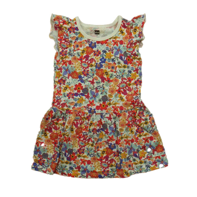 Tea Girls Floral Dress Size: 2T