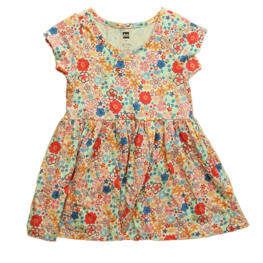 Tea Girls Floral Sun Dress Size: 2T