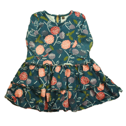 Tea Girls Floral Dress Size: 3T