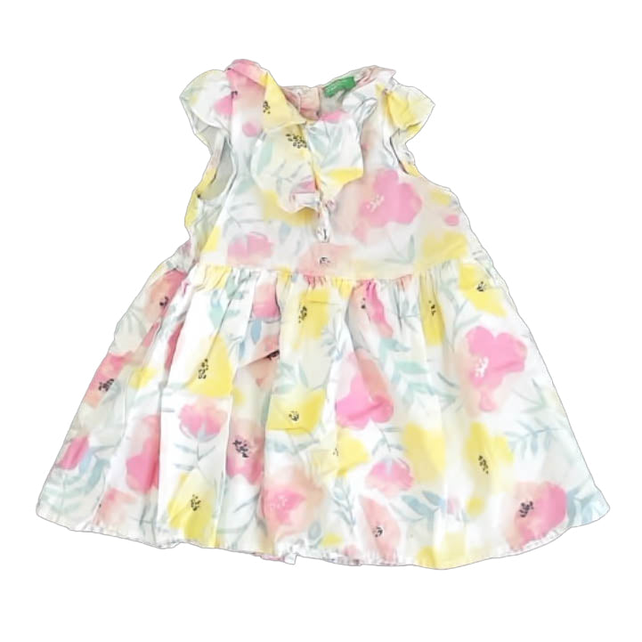 Benetton Girls Floral Dress Size: 2T Floral