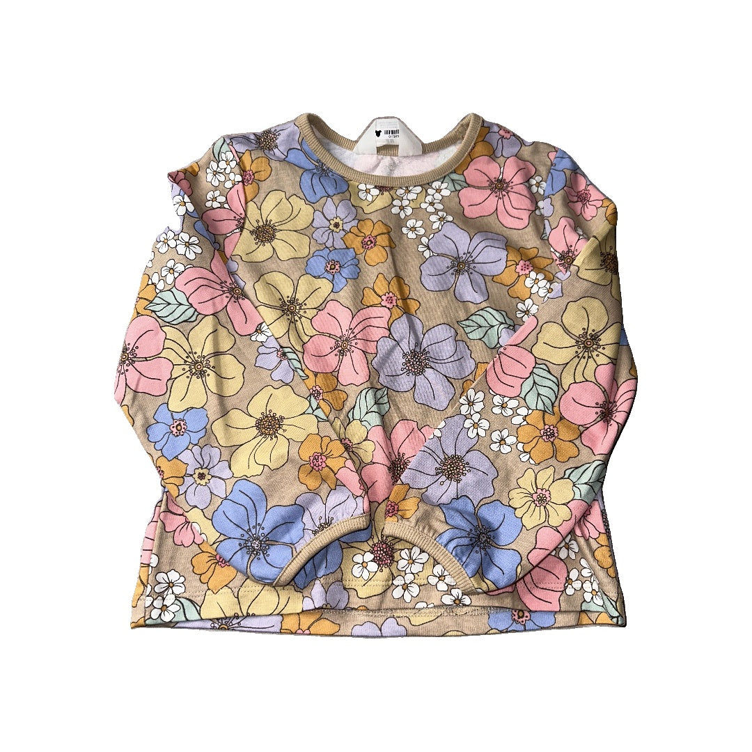 H&M Girls Floral Long Sleeve Shirt Size: 5T Floral