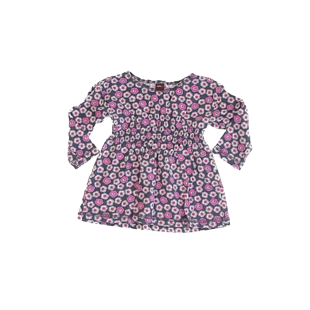 Tea Collection Girls Floral Long Sleeve Shirt Size: 3T Floral