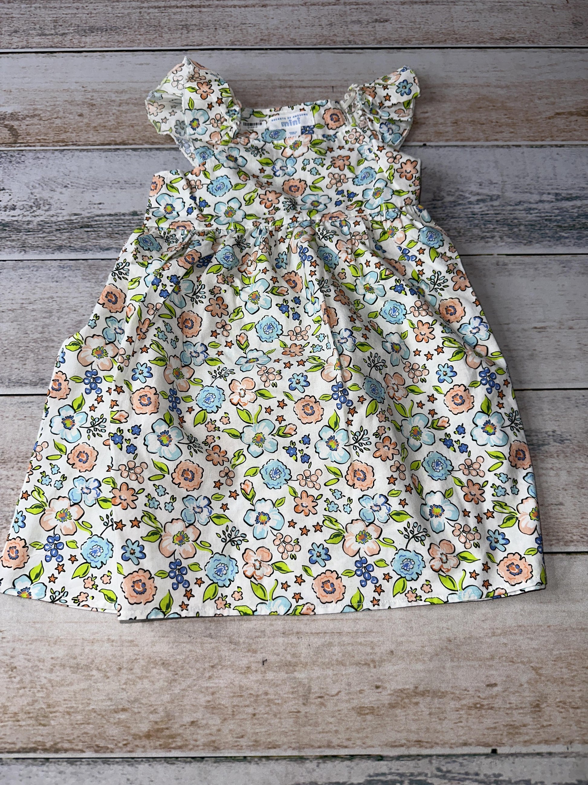 Rockets of Awesome Girls Floral Dress Size: 18-24 months Floral