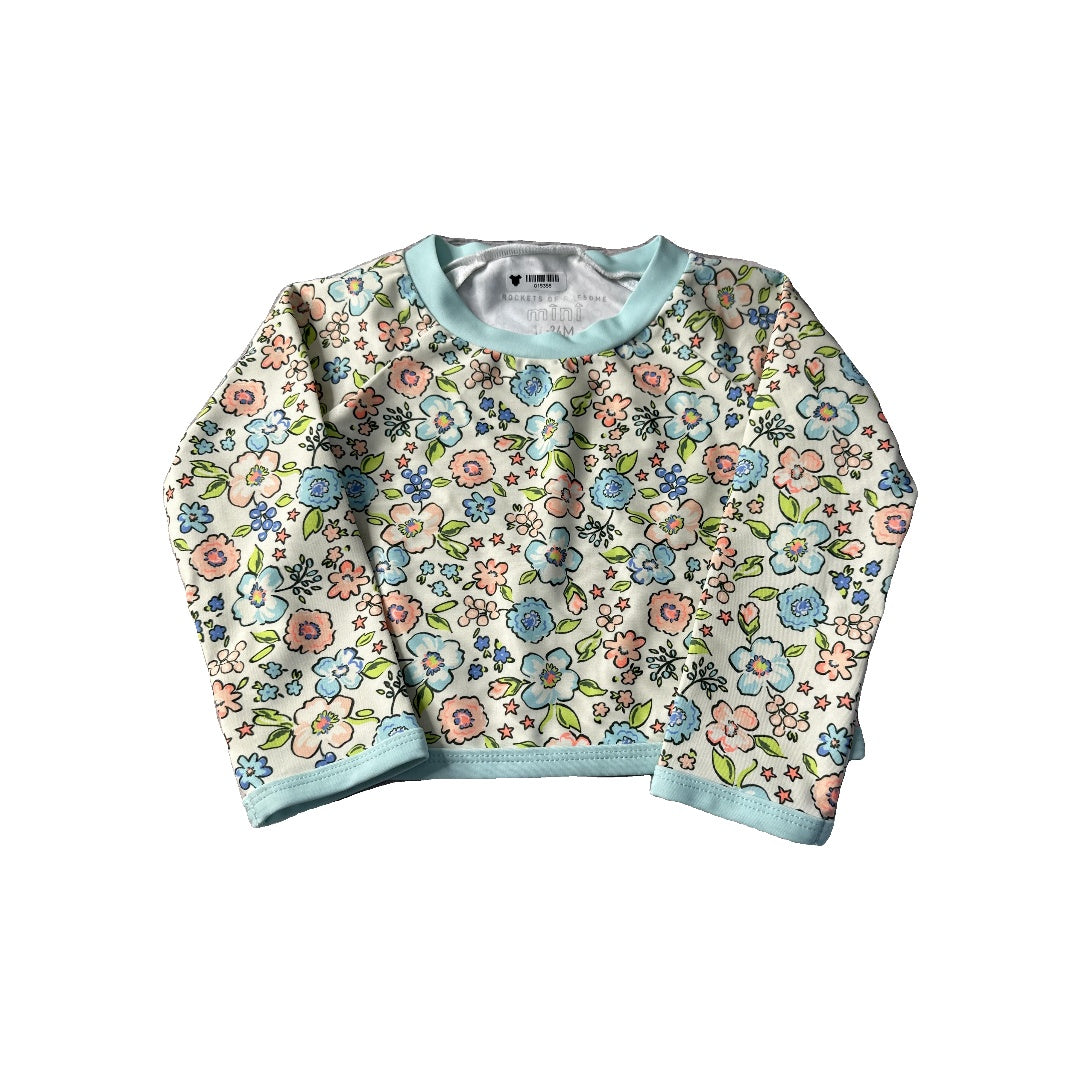 Rockets of Awesome Girls Floral Swimwear Size: 18-24 months Floral