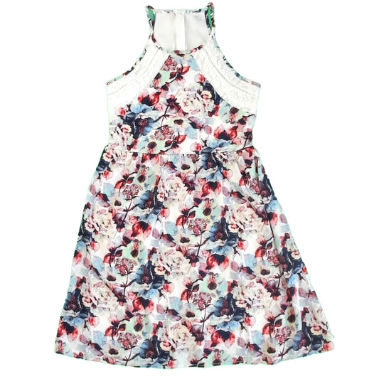 Unknown Brand Girls Floral Dress Size: Junior M Floral