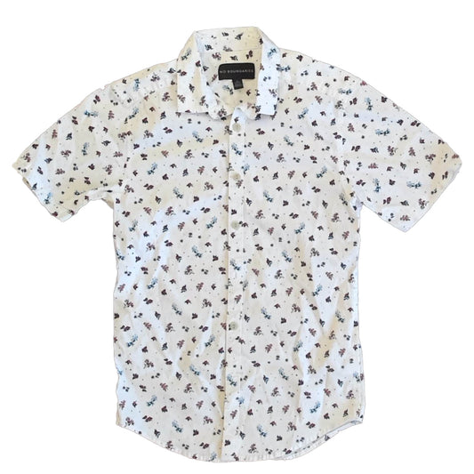 No Boundaries Boys Floral Button Down Short Sleeve Size: Mens XS Floral