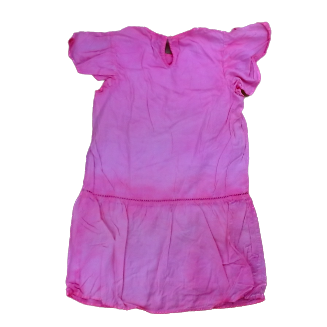 Rockets Of Awesome Girls Florescent Pink Dress Size: 7 Years Florescent Pink