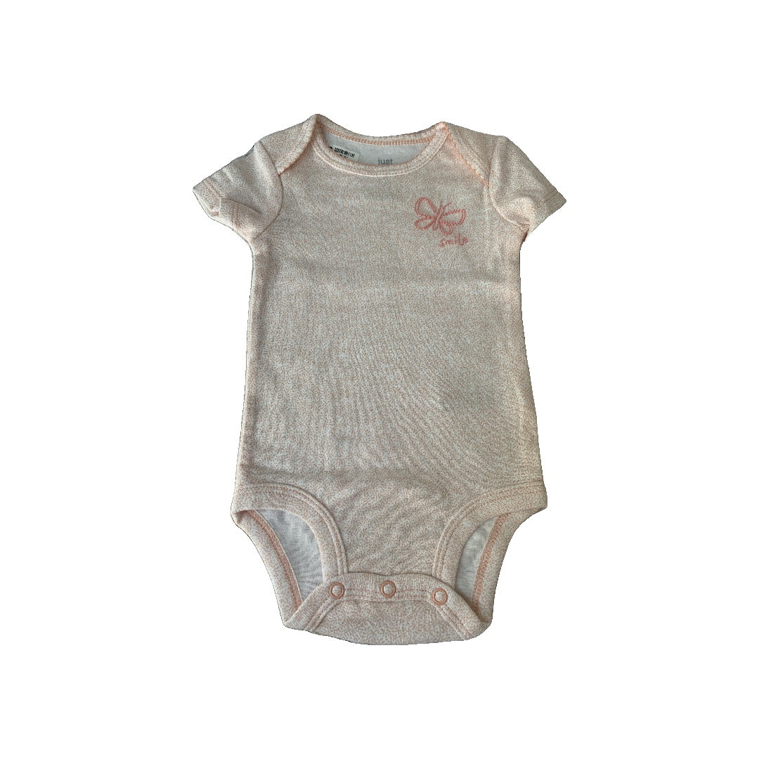 Just Born Girls Flowers | pink Onesie Size: 3 months Flowers | pink