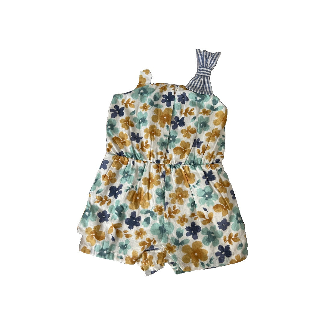 Emmas Garden Girls Flowers | Stripe Romper Size: 24 months Flowers | Stripe