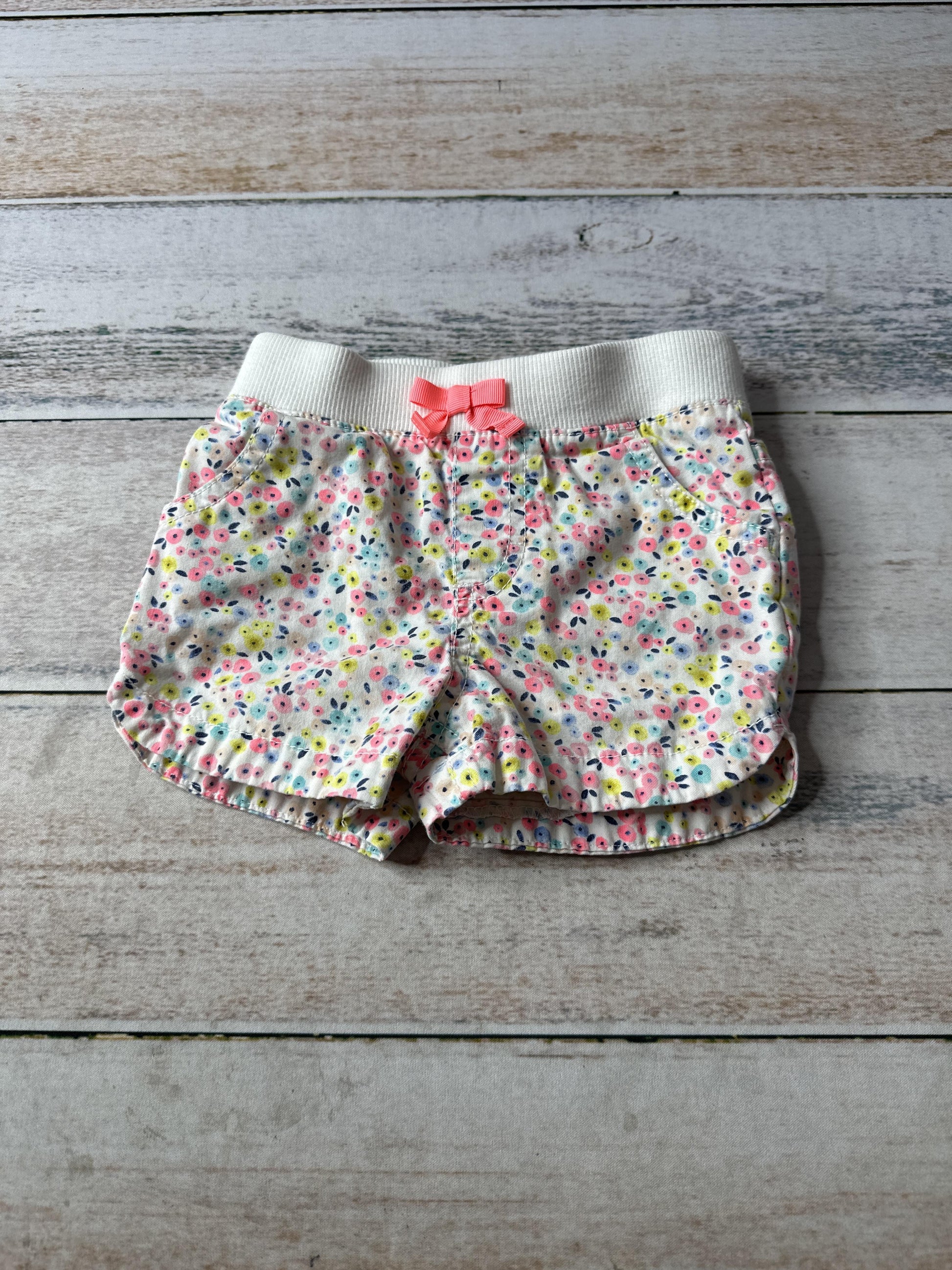 cherokee Girls Flowers Shorts Size: 12M Flowers
