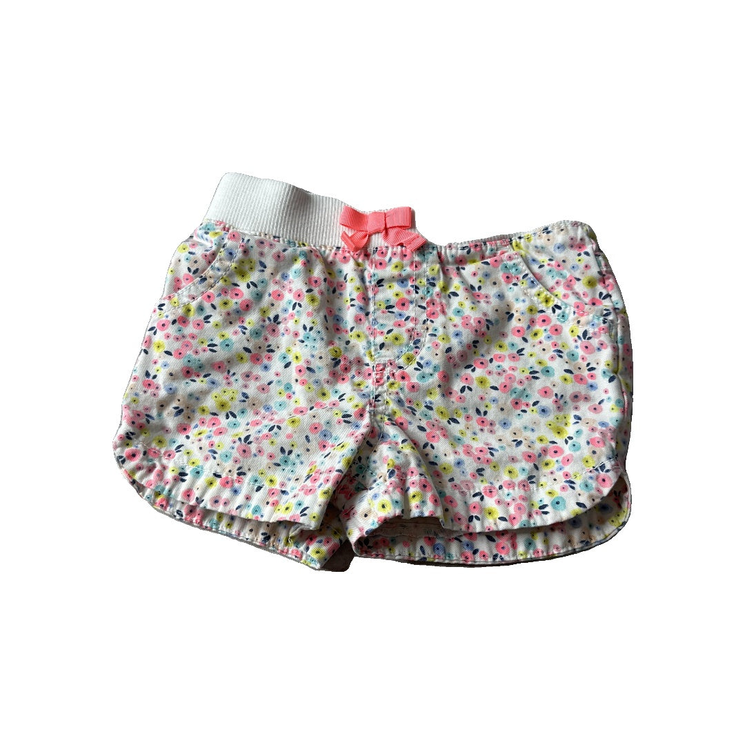 cherokee Girls Flowers Shorts Size: 12M Flowers