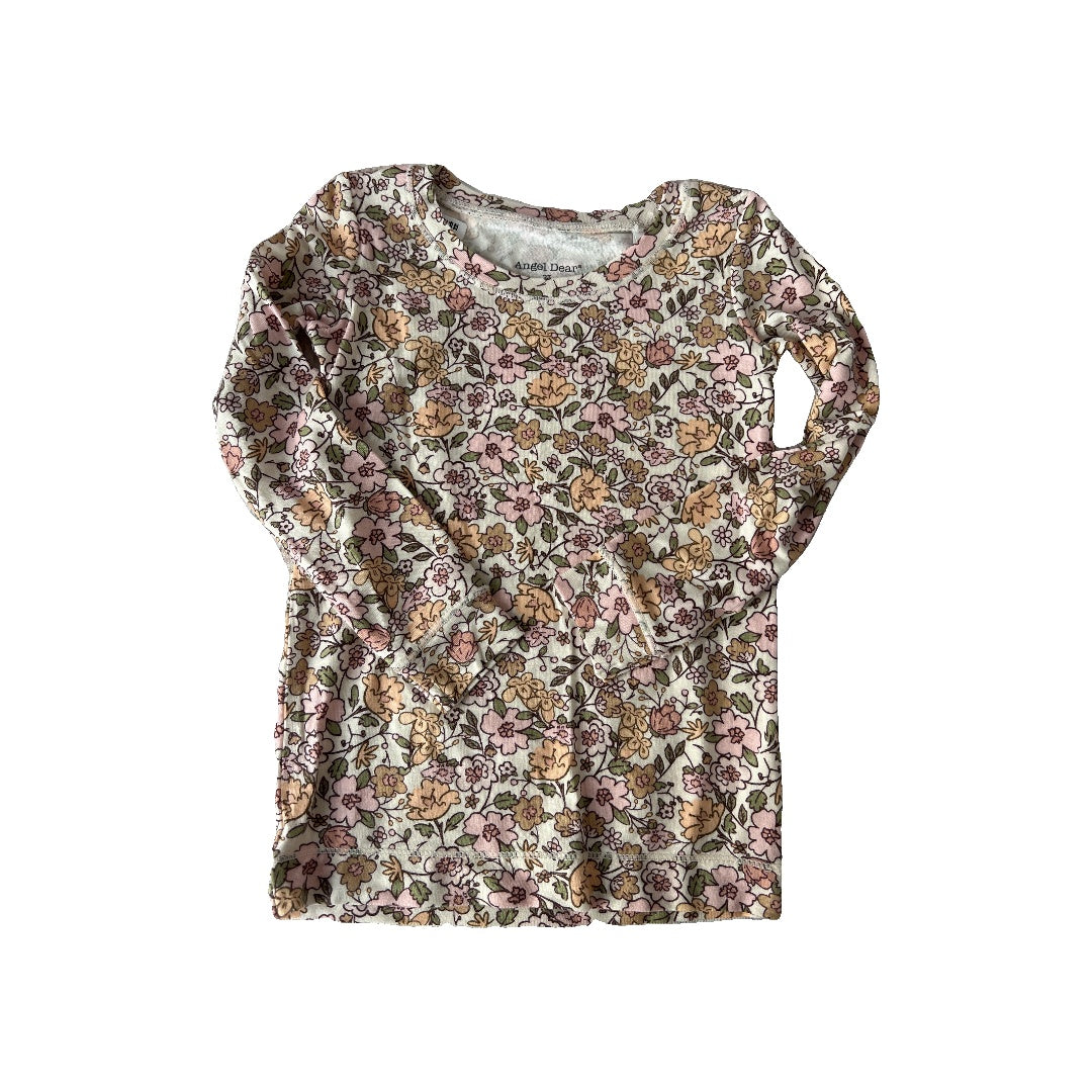Angel Dear Girls Flowers Long Sleeve T-Shirt Size: 2T Flowers