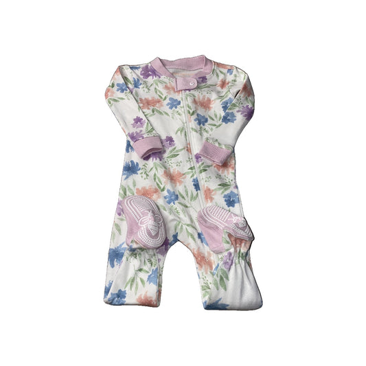 Burt's Bees Girls Flowers Pajamas Size: 3-6 months Flowers
