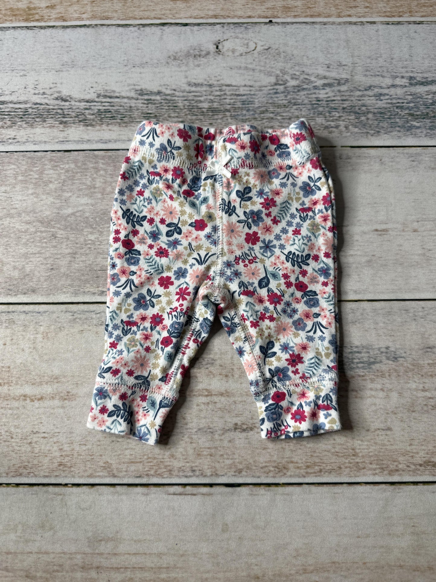 Carters Girls Flowers Pants Size: Newborn Flowers