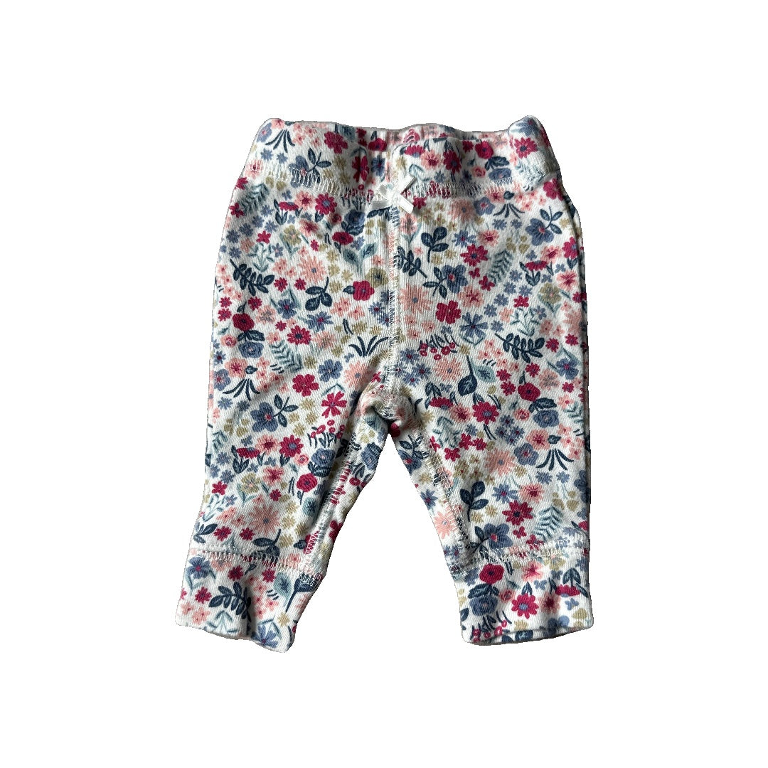 Carters Girls Flowers Pants Size: Newborn Flowers