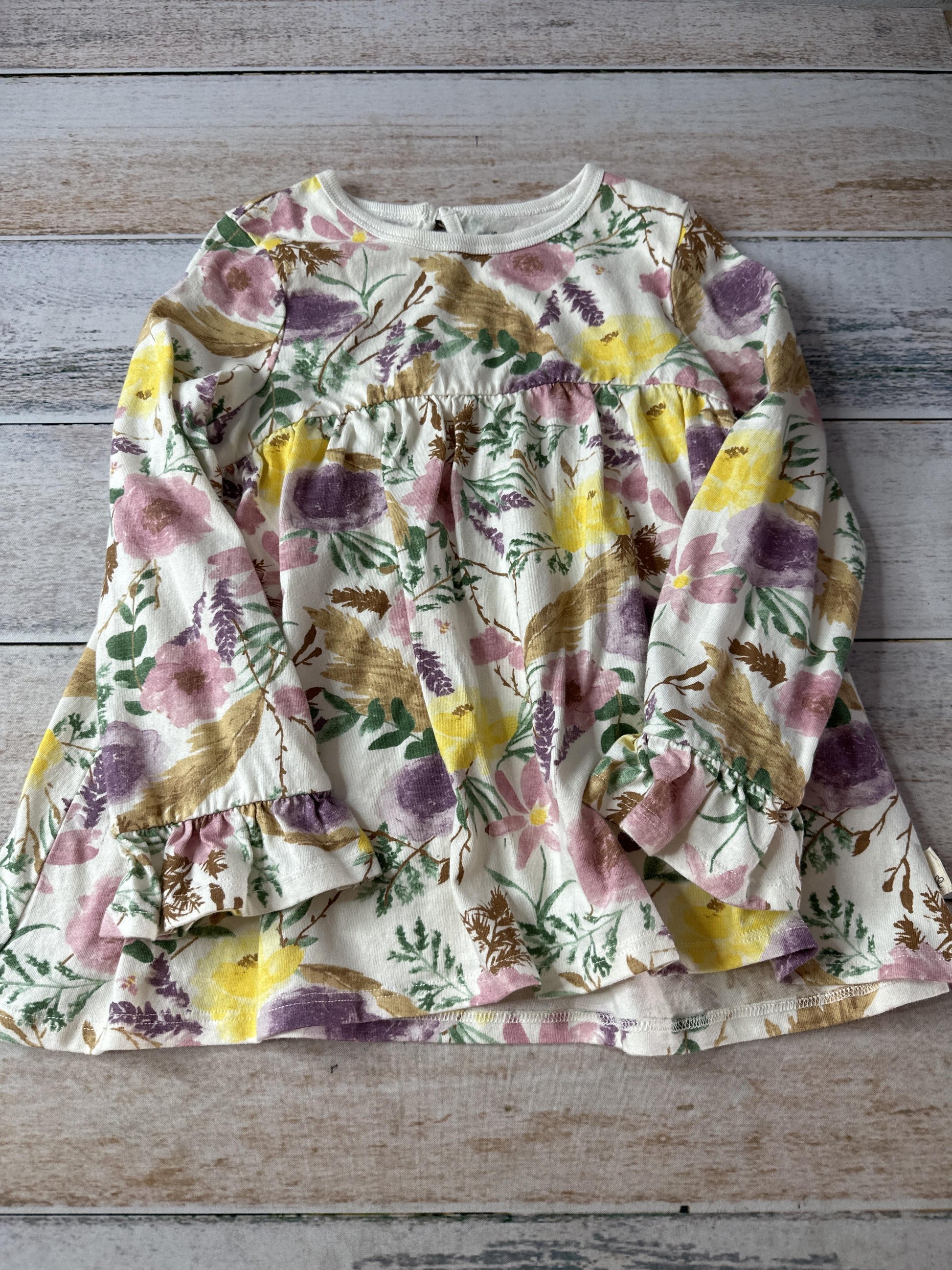 Burt's Bees Girls Flowers Dress Size: 4T Flowers