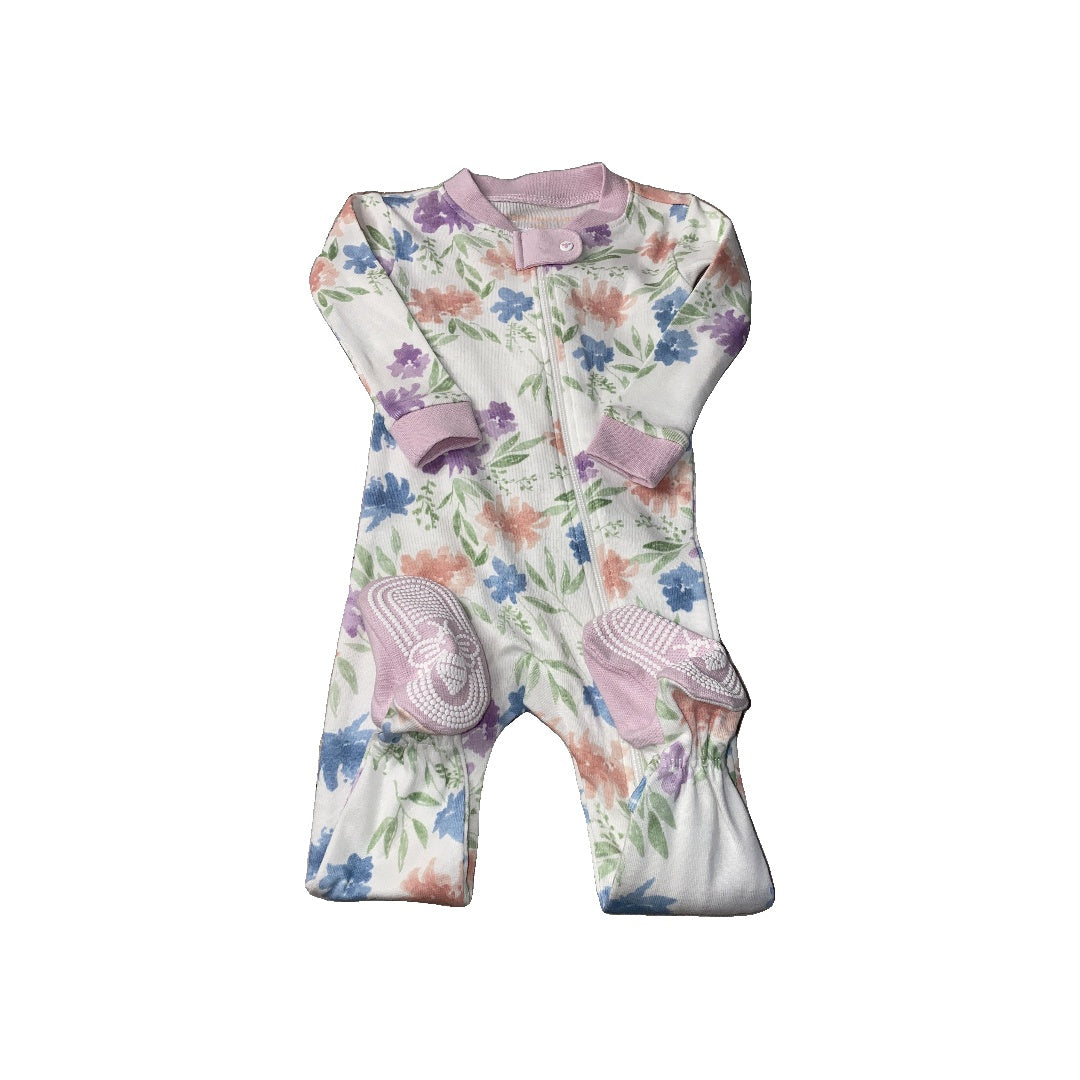 Burt's Bees Girls Flowers Pajamas Size: 3-6 months Flowers