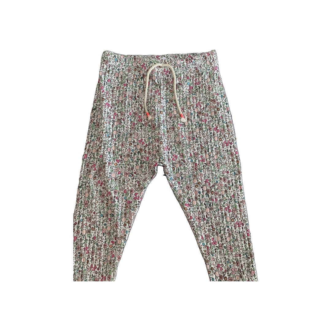 Zara Girls Flowers Pants Size: 6-9 months Flowers