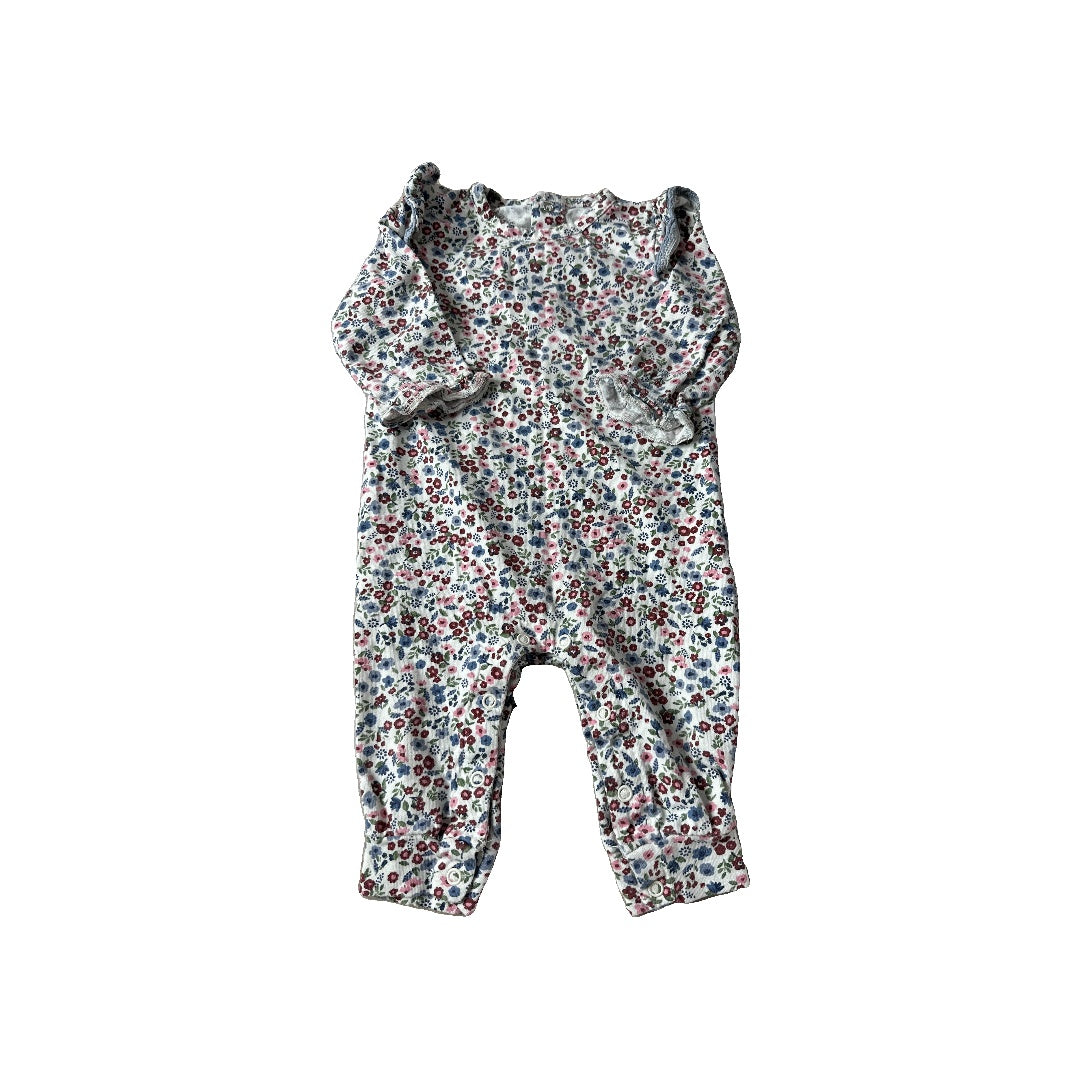 Oliver & Rain Unisex Flowers Long Sleeve Outfit Size: 6 months Flowers